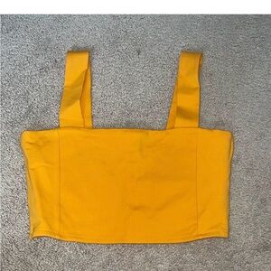 Zara Yellow Women's Crop Top S